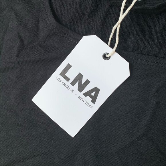 Revolve Women's LNA Cut Out Tank Top Cropped Black Stretch Sleeveless Size XS - Picture 9 of 11